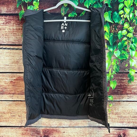 Alp N Rock ANR Womens Uno Vest Large Full Zip Insulated Puffer Hooded Gray - Picture 3 of 8